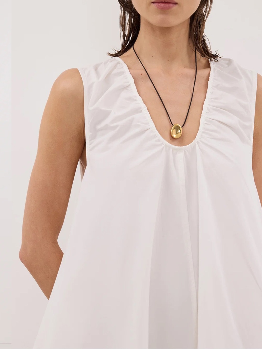Dissh Gabby White Oversized Cotton Mini Dress - Picture 4 of 11
